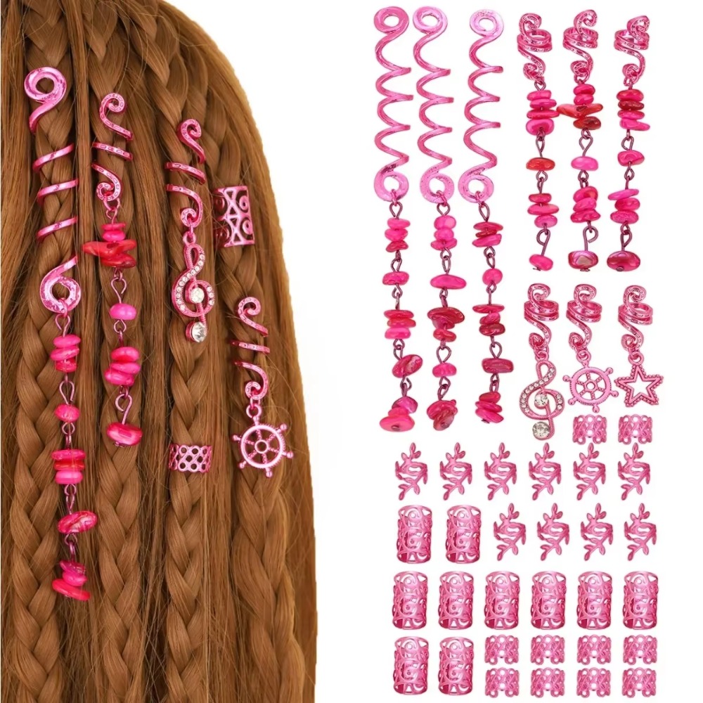 Women'S Viking Accessories - 10 Pz Rosa Vichingo Spirale 3D