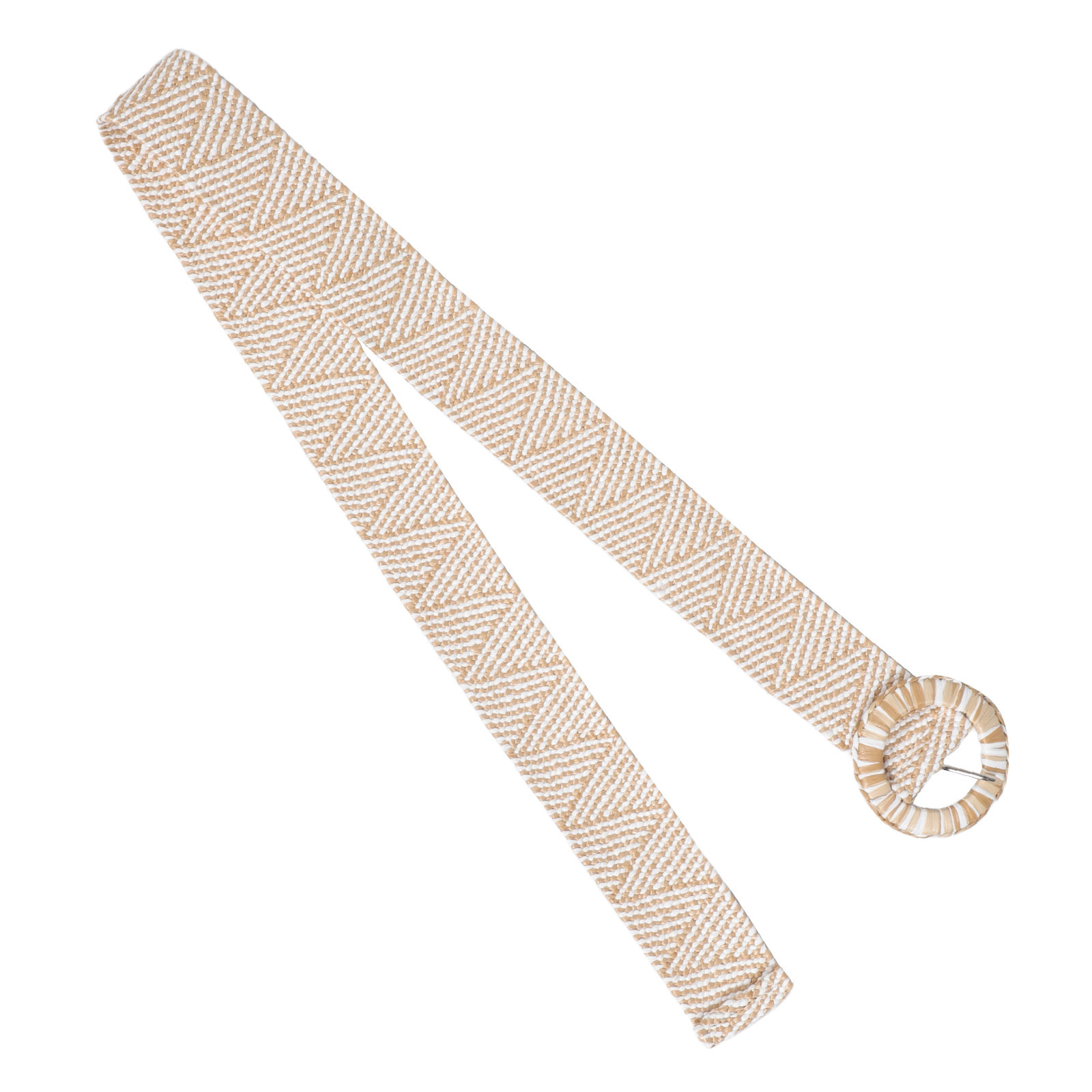 Women'S Accessories For Formal Wear - Cintura Elastica Intrecciata in Paglia PP