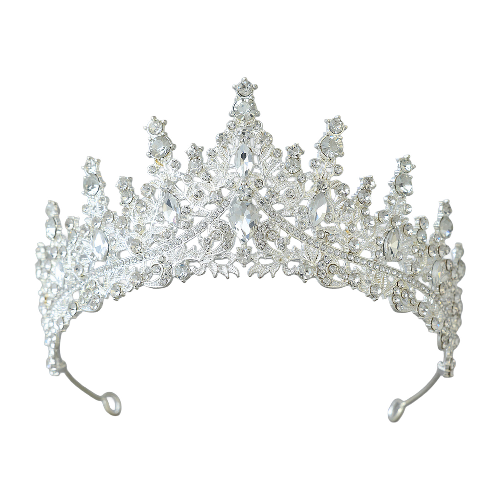Women'S Hair Accessories Wedding - Corona Nuziale Scintillante con Strass per