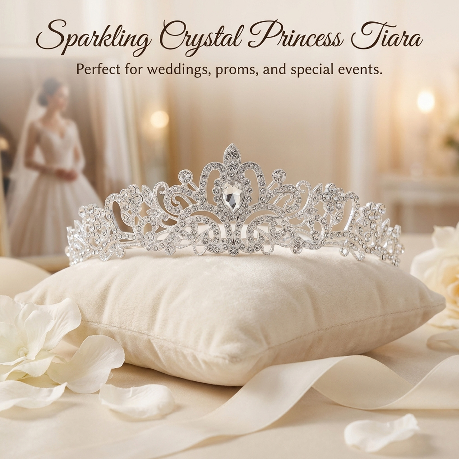 Elegante Corona Nuziale con St - Women'S Hair Accessories Wedding recensione e prezzo